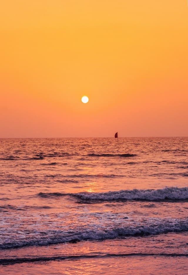 Sunset over the Arabian Sea in Goa